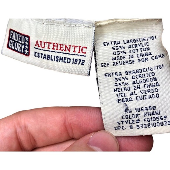 Vtg Y2K Sweater XL Faded Glory Turtleneck Ribbed Nordic Fair Isle Stripe Womens - Picture 5 of 6